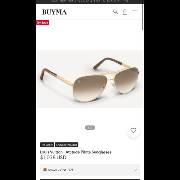 ❌GONE❌Louis Vuitton Attitude Pilote Sunglasses - Picture 10 of 11